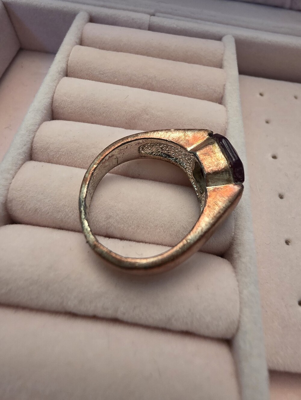 Antique/Vintage Bronze Brass Or Copper Ring Bundle Repair Repurpose Wear - Picture 12 of 16